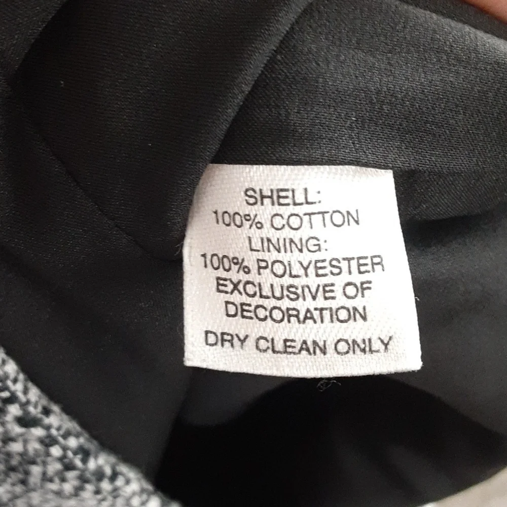 WHBM Women's Tweed Cotton Mini Skirt